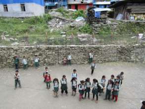 Fencing for a safer schoolyard at Balambu School
