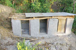 ETC is building this toilet at Jalpeswori School
