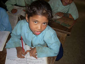 Girl in grade 2 at Manedanda PS