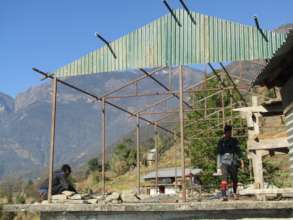 New classrooms under construction, January 2018