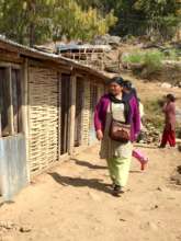 Mira Rana, ETC's Nepal Director, at Tettishkoti