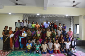 Parents & Children at a felicitation program
