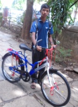 Bicycle helps Shubham to attend college on time
