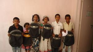 School bag distribution