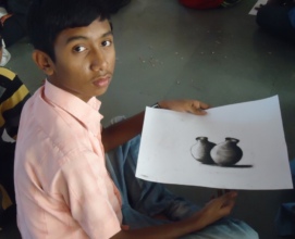 Shubham is Good at Painting too!