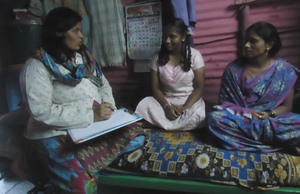Social Worker visits Vandana's home