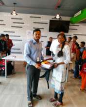 Stationery distribution Day for sponsored students