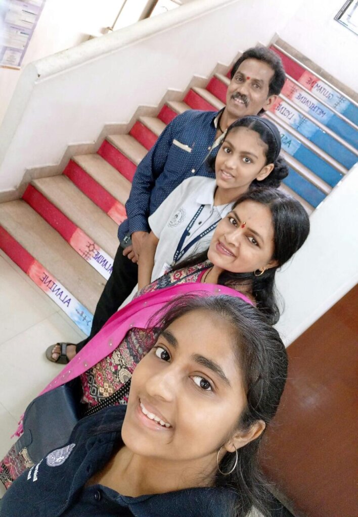 Vanita with her family