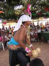 Yaqui kid as a Deer Dancer