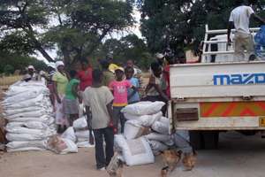 Arrival of porridge to a village