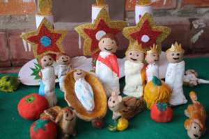 Christmas crafts made by children