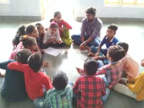 Elections with children's collective at Aataapi