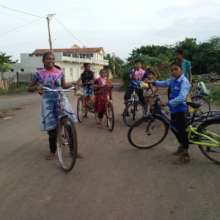 Sports activity of cycling