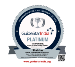 Guidestar Platinum certificate for Shaishav