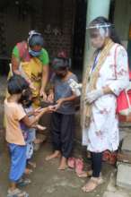 Distribution of hygiene kit