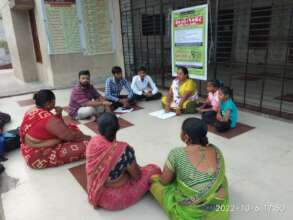 Meeting with Community members by Childline Team