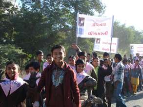 Child Rights march begins the Annual Program.