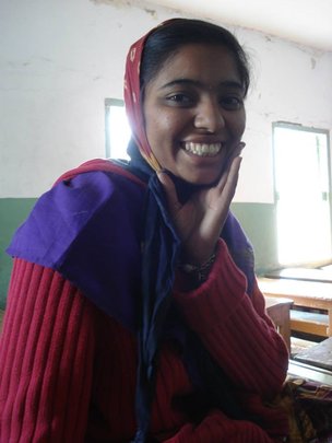 Daksha, a Tarunsena member and Shaishav volunteer.