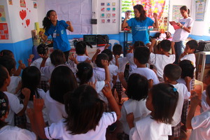 Dell and CJFI staff in action