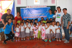 Day care kids in their uniform