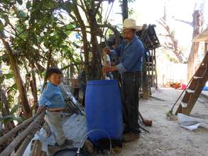 Training session on how to prepare bio-fertilizer