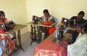 Sewing machine to poor youth to earn income
