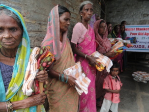 Empowering elderly women by giving monthly food