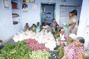 Food provision donations to charity of old aged