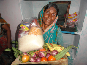 Groceries monthly donation for poor women charity