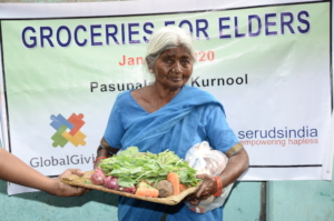 best charity india donating food to old age people