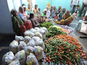 elderly people getting monthly provision support