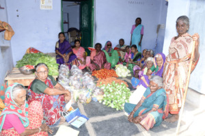 monthly donation of food groceries to poor elderly