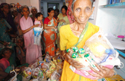 Sponsor food groceries to old age people in India