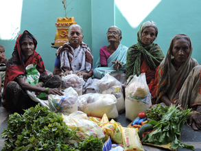 sponsorship of groceries to the poor elderly women
