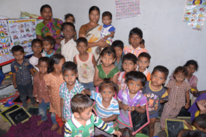 Creche center children learning primary education