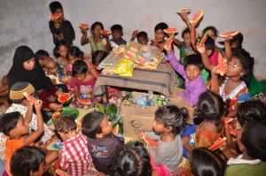 fruits donation to poor children in kurnool by ngo