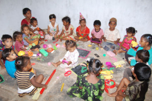nutritious diet to poor children in day carecenter