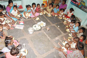Food sponsorship for deprived children in creches