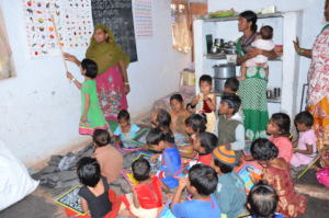 Teaching to poor children in day care centers