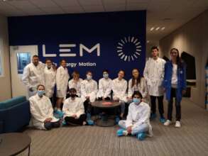 Students visiting the plant of LEM Bulgaria