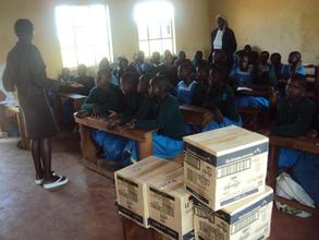 HWF staff training the girls