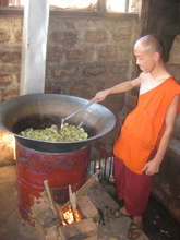 The irrepressible U Pin Ya cooks up a mean curry!