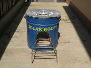 Our Solar Roots copy of the Aprovecho Rocket stove
