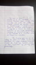 Hand Written letter by Hema