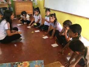 Older students mentoring younger students in math