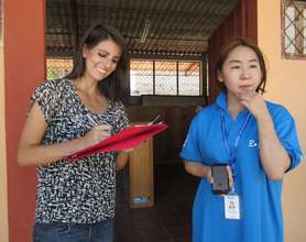 Chelsea, our English teacher with Ms Kim of KOICA