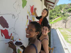 Haben, Darci and Katya, our GlobeMed partners
