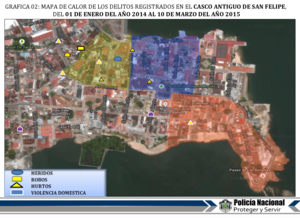 Map Of Crime In Casco Viejo