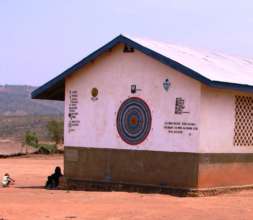 Year Calendar drawn on the school wall