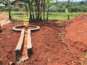 Kyampisi Borehole in its construction phase
